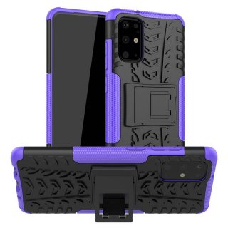 Samsung Galaxy S20 Plus Hybrid Rugged PC + TPU Kickstand Case Purple