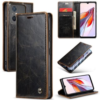 CaseMe Xiaomi Redmi 11A/12C Luxury Wallet Magnetic Case Coffee