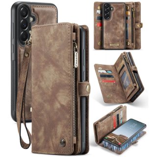 CaseMe Samsung Galaxy A37 2-in-1 Magnetic Wallet Case with Wrist Strap Coffee