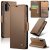 CaseMe Samsung Galaxy A26 5G Wallet RFID Blocking Magnetic Buckle Case Brown