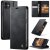 CaseMe iPhone 12 Mini Magnetic Wallet Case with RFID Blocking Black