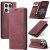 CaseMe Xiaomi 17 Wallet Magnetic Suede Leather Case Red