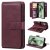 For Samsung Galaxy S24 FE Wallet 10 Card Slots Kickstand Leather Case Red