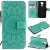 Xiaomi Redmi Note 9/Redmi 10X 4G Embossed Sunflower Wallet Stand Case Green