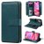 For iPhone 16 Wallet 10 Card Slots Kickstand Leather Case Green