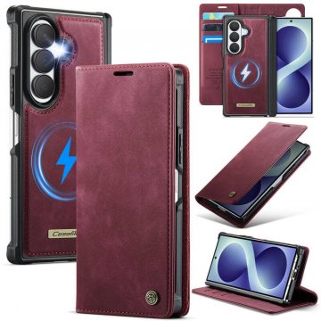 CaseMe Samsung Galaxy Z Fold8 Ultra 2-in-1 Magnetic Wallet Case – Wireless Charging & RFID Blocking Red