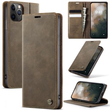 CaseMe iPhone 11 Pro Max Magnetic Wallet Case with RFID Blocking Coffee