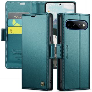 CaseMe Google Pixel 11 Pro XL RFID Wallet Case with Magnetic Buckle & Wireless Charging Green