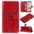 For iPhone 16 Plus Cat Tree Embossed Pattern Wallet Magnetic Case Red