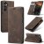 CaseMe Samsung Galaxy S24 FE Wallet Magnetic Suede Leather Case Coffee