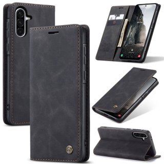 CaseMe Samsung Galaxy A56 5G Wallet Magnetic Suede Leather Case Black