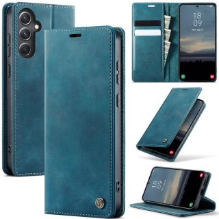CaseMe Samsung Galaxy S23 FE Magnetic Wallet Case with RFID Blocking Blue