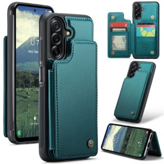 CaseMe Samsung Galaxy A17 RFID Blocking Card Holder Kickstand Case Green