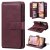 For iPhone 16 Plus Wallet 10 Card Slots Kickstand Leather Case Red