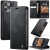 CaseMe iPhone 14 Pro Max Magnetic Wallet Case with RFID Blocking Black