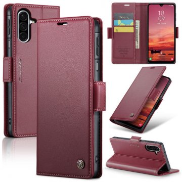 CaseMe Samsung Galaxy A26 5G Wallet RFID Blocking Magnetic Buckle Case Red