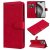 For iPhone 16 Pro Max Solid Color Wallet Magnetic Kickstand Case Red