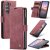 CaseMe Samsung Galaxy Z Fold6 Wallet Suede Leather Case Red