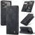 CaseMe iPhone 17 Pro Max Wallet Magnetic Suede Leather Case Black