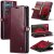 CaseMe Samsung Galaxy Z Fold6 Luxury Wallet Magnetic Case Red