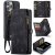 CaseMe iPhone 16 Pro Max Wallet Case with Wrist Strap Black