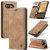 CaseMe Google Pixel 9A Wallet Magnetic Suede Leather Case Brown