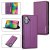 LC.IMEEKE iPhone 16 Silm Wallet Kickstand Magnetic Case Purple