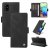 YIKATU Samsung Galaxy A71 5G Skin-touch Wallet Kickstand Case Black