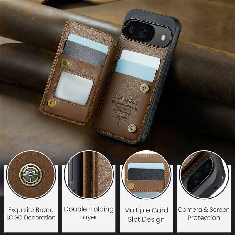 CaseMe Google Pixel 9、Pixel 9 Pro Wallet Case