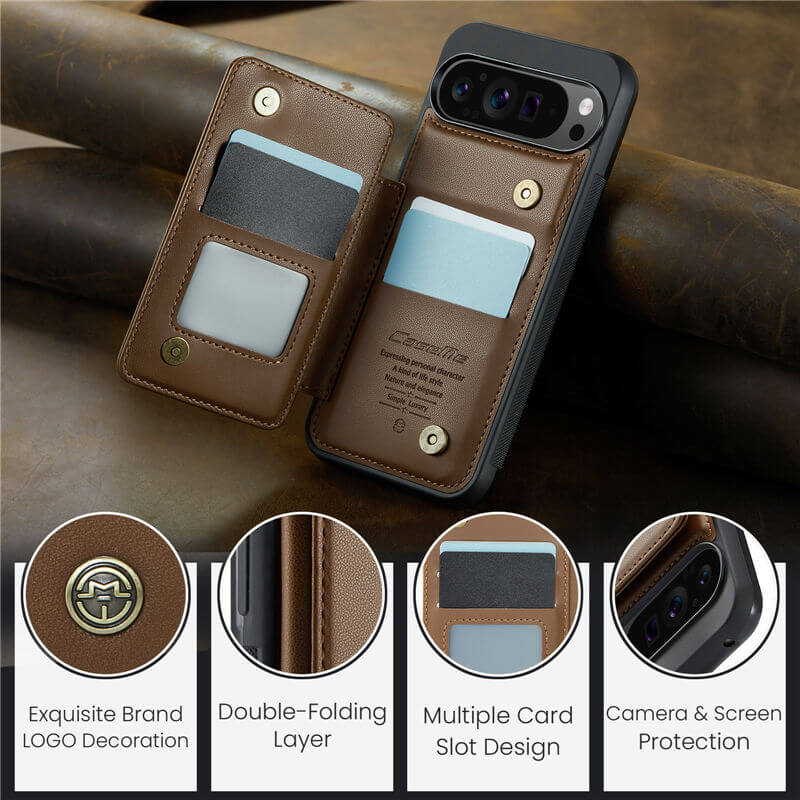 CaseMe Google Pixel 9、Pixel 9 Pro Wallet Case