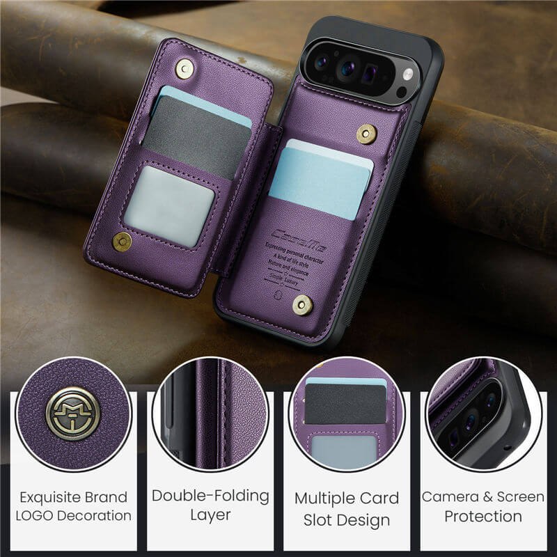 CaseMe Google Pixel 9、Pixel 9 Pro Wallet Case