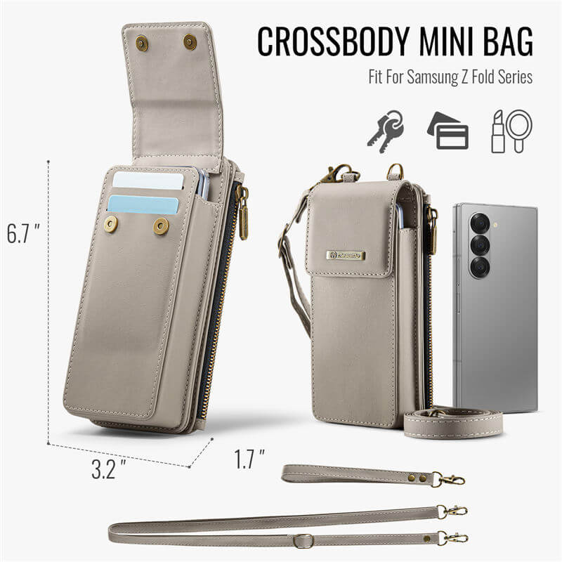 CaseMe Samsung Galaxy Z Fold6 Wallet RFID Blocking Crossbody Bag