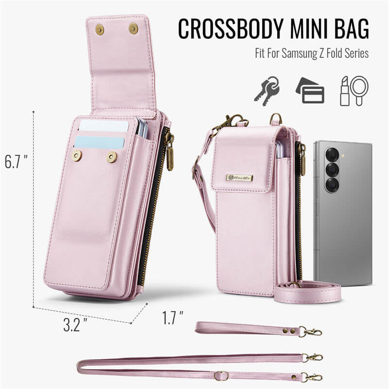 CaseMe Samsung Galaxy Z Fold6 Wallet RFID Blocking Crossbody Bag