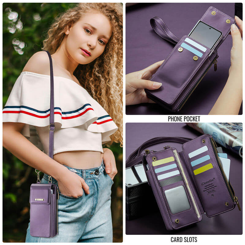 CaseMe Samsung Galaxy Z Fold6 Wallet RFID Blocking Crossbody Bag