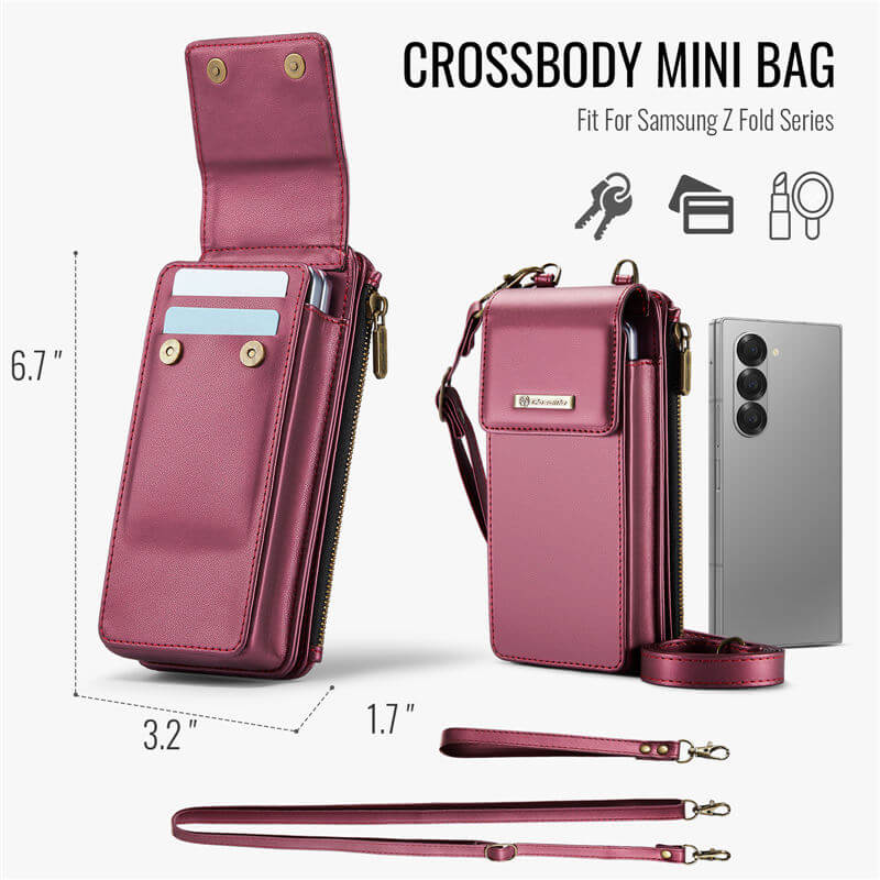 CaseMe Samsung Galaxy Z Fold6 Wallet RFID Blocking Crossbody Bag