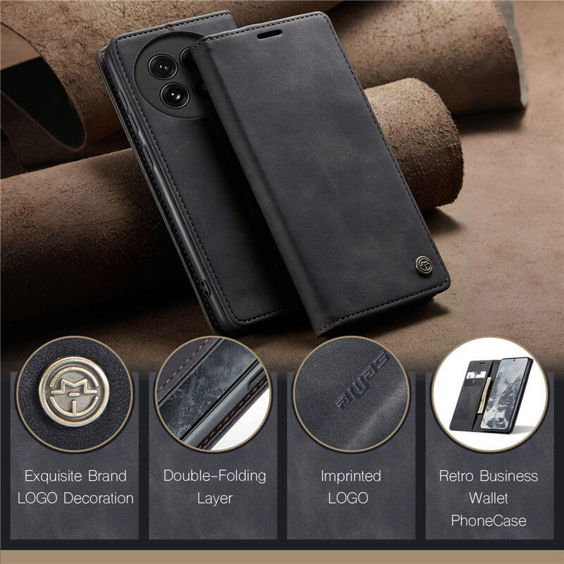 CaseMe OnePlus 13 Wallet Suede Leather Case