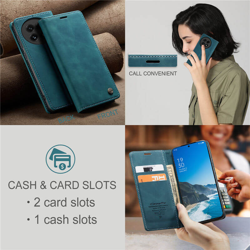 CaseMe OnePlus 13 Wallet Suede Leather Case