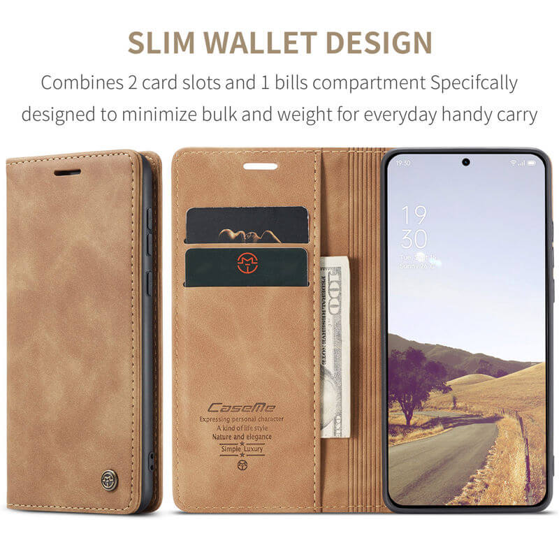 CaseMe OnePlus 13 Wallet Suede Leather Case