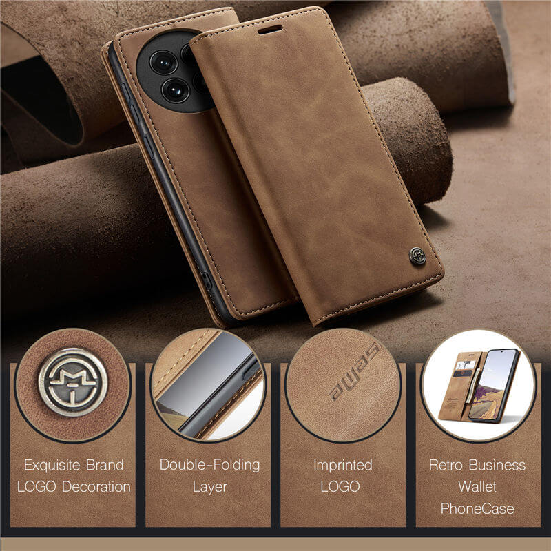 CaseMe OnePlus 13 Wallet Suede Leather Case