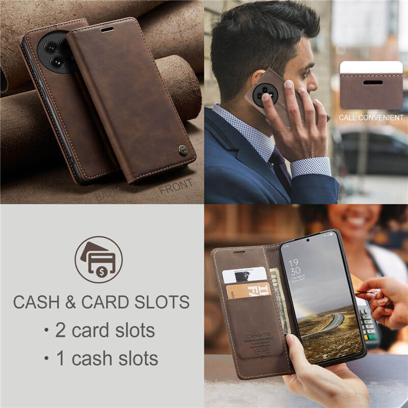 CaseMe OnePlus 13 Wallet Suede Leather Case