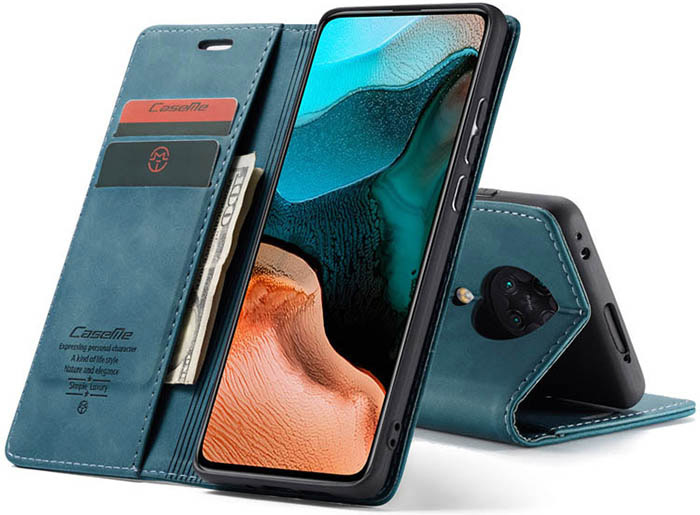 CaseMe Xiaomi Redmi K30 Pro Wallet Kickstand Magnetic Flip Leather Case