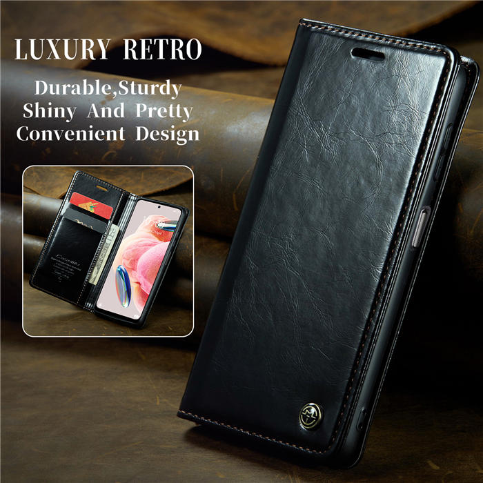 CaseMe Xiaomi Redmi Note 12 4G Wallet Kickstand Magnetic Flip Case