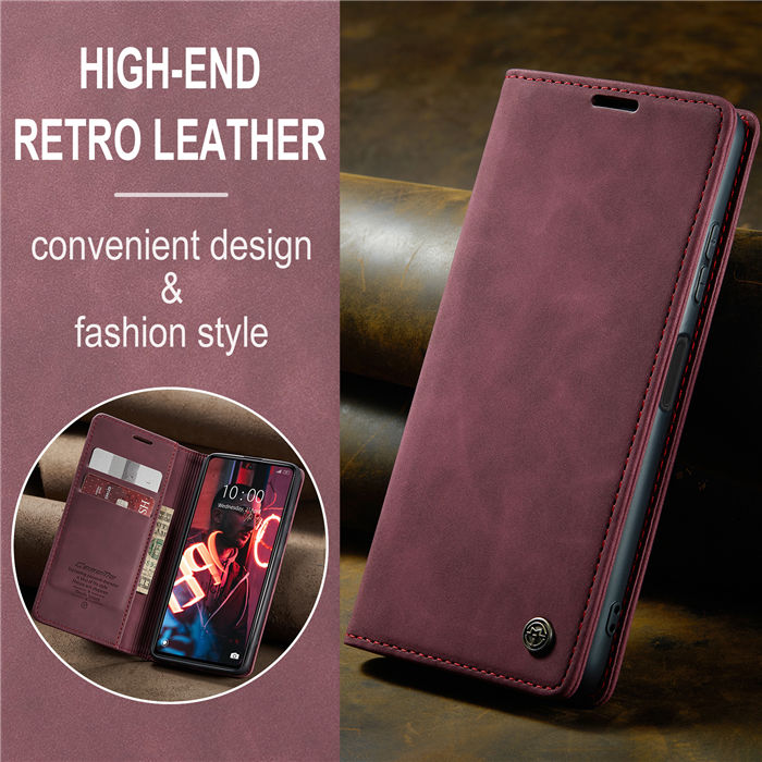 CaseMe Xiaomi POCO X5 Pro 5G Wallet Retro Suede Leather Case