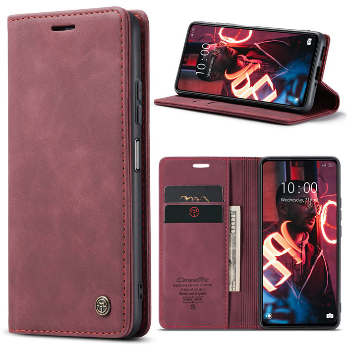 CaseMe Xiaomi POCO X5 Pro 5G Wallet Retro Suede Leather Case