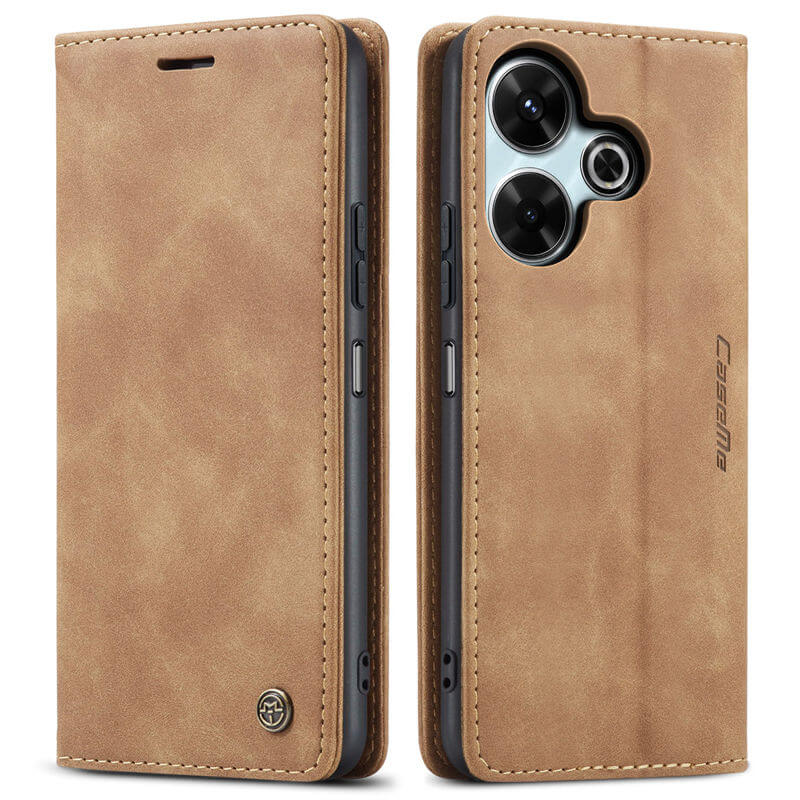 CaseMe Xiaomi Redmi 13 Wallet Suede Leather Case