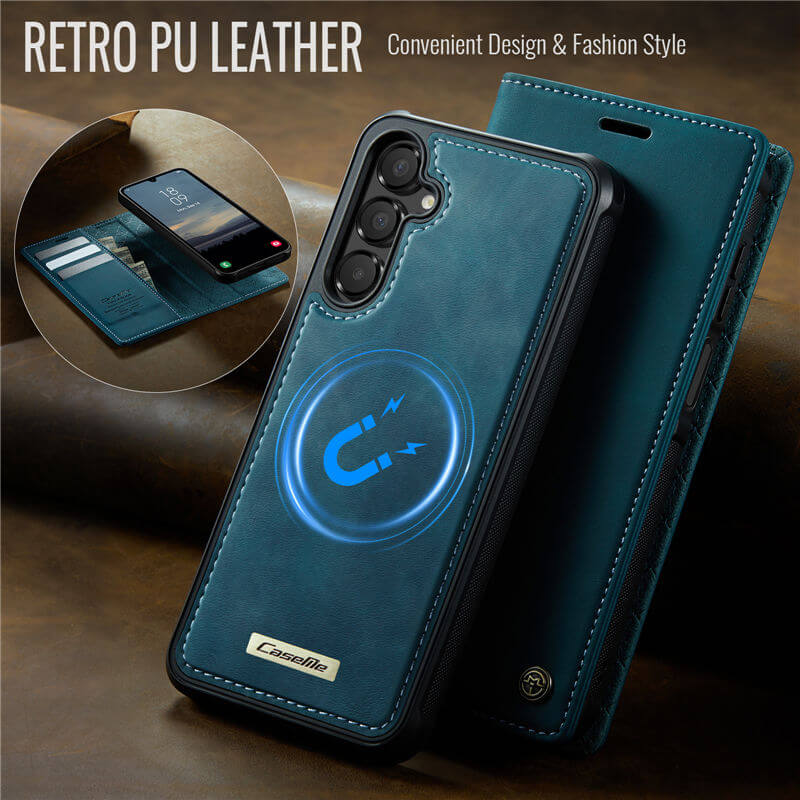 CaseMe Samsung Galaxy A15 2-in-1 Magnetic Wallet Case