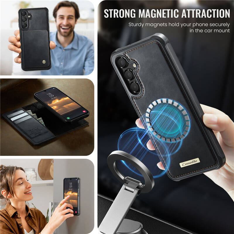 CaseMe Samsung Galaxy A16 5G 2-in-1 Magnetic Wallet Case