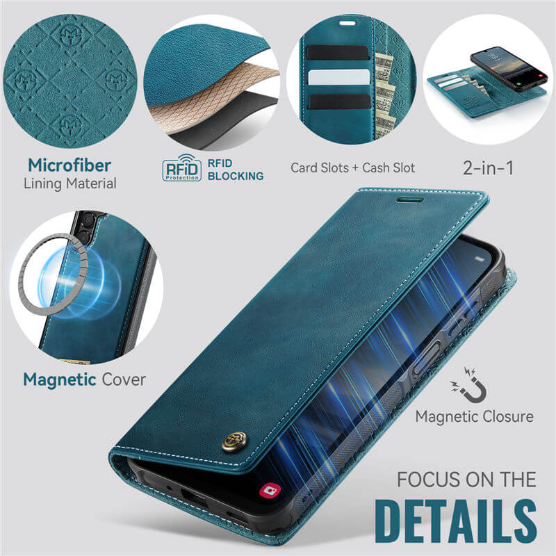 CaseMe Samsung Galaxy A16 5G 2-in-1 Magnetic Wallet Case