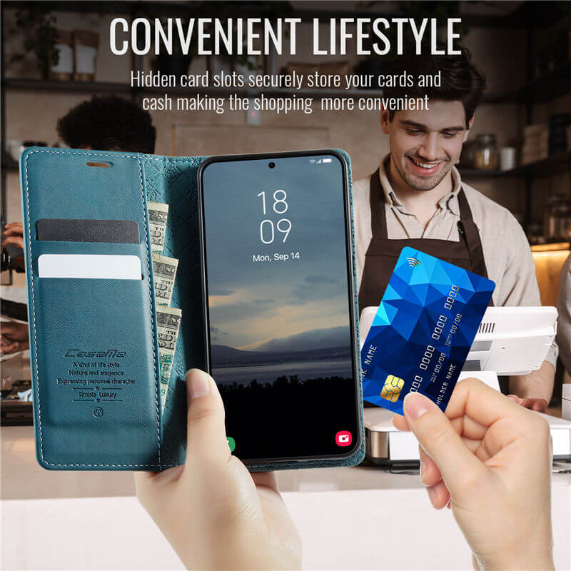 CaseMe Samsung Galaxy A17 Magnetic Wallet Case with RFID Blocking