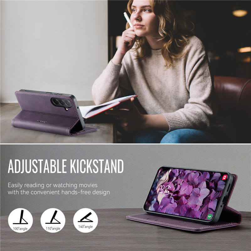 CaseMe Samsung Galaxy A17 Magnetic Wallet Case with RFID Blocking